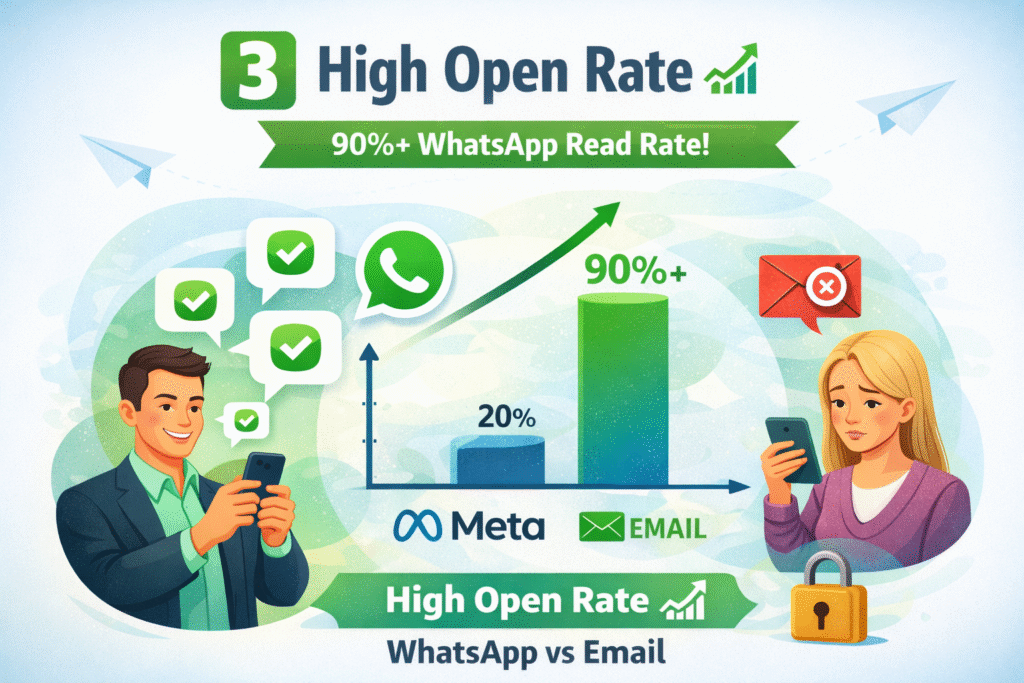 3️⃣ high open rate 📈