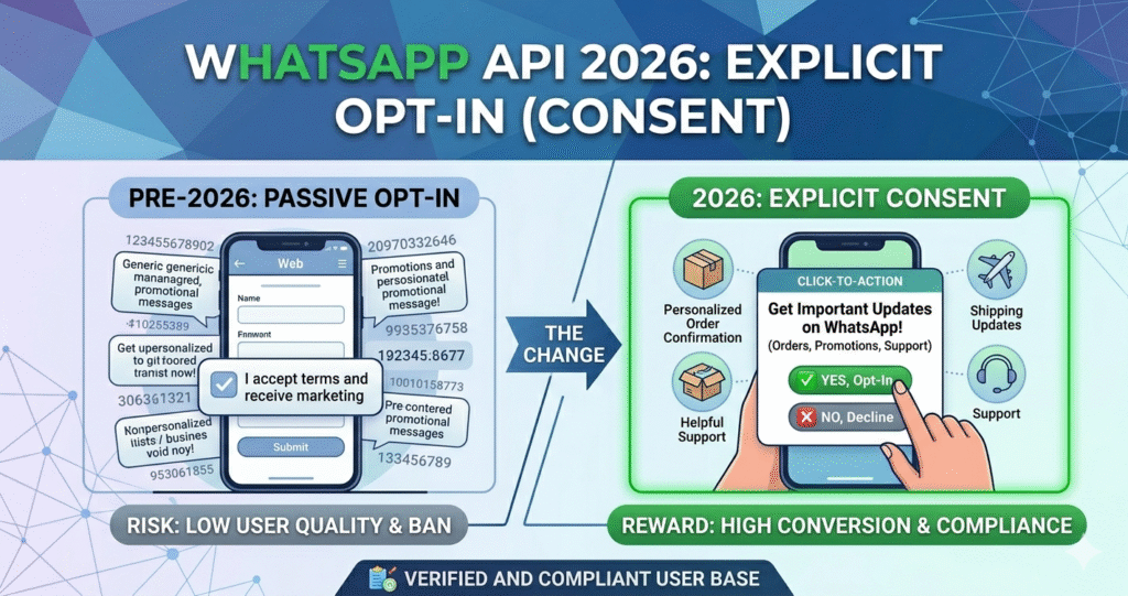 explicit opt in (consent)