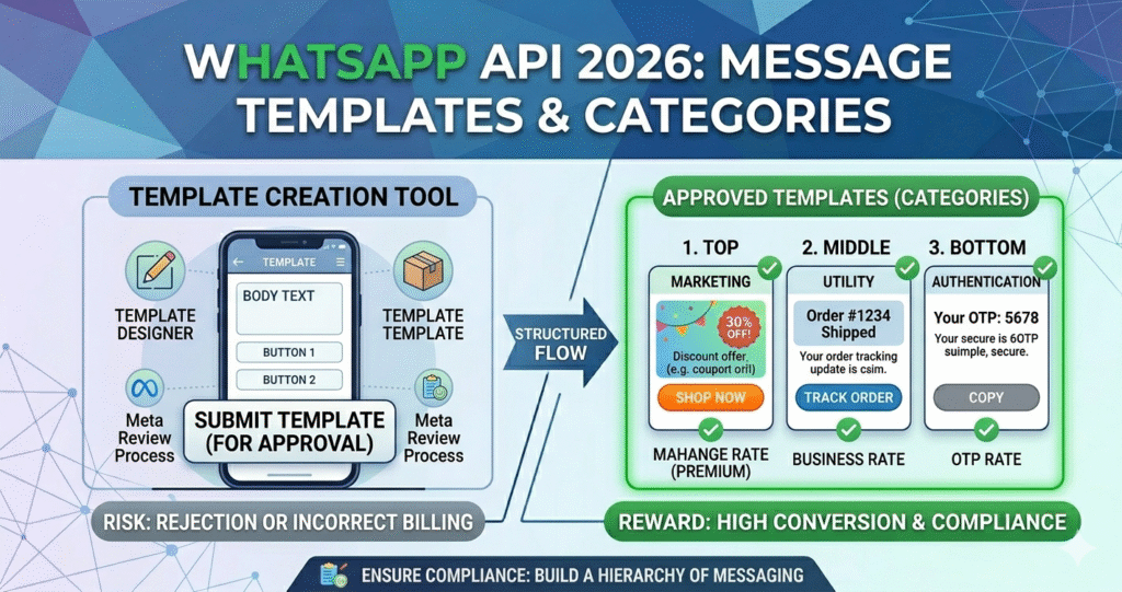 message templates & categories