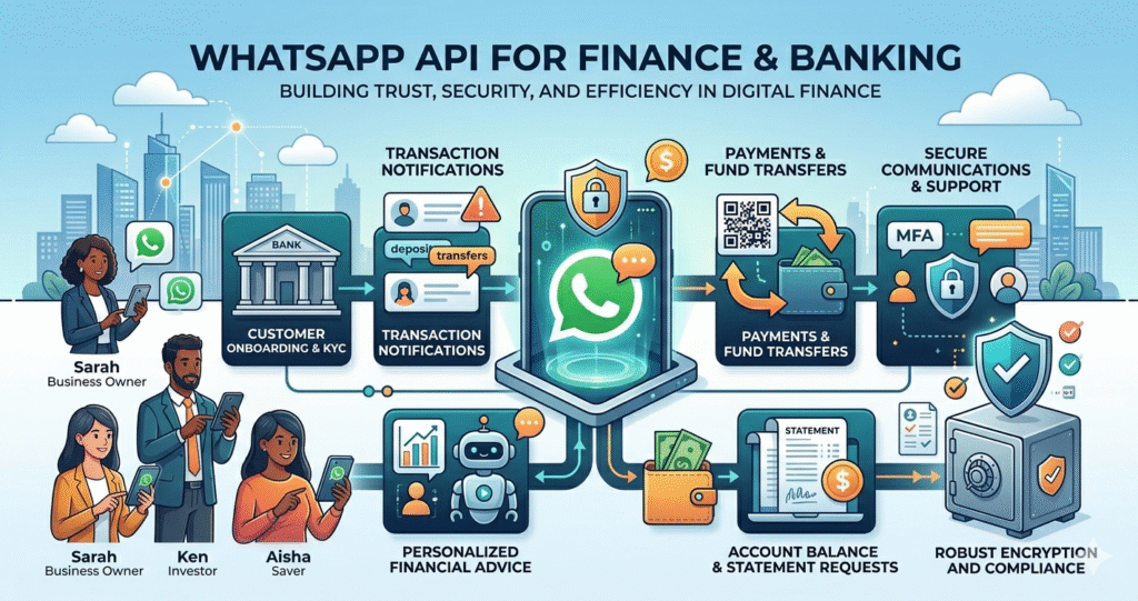whatsapp api for finance & banking