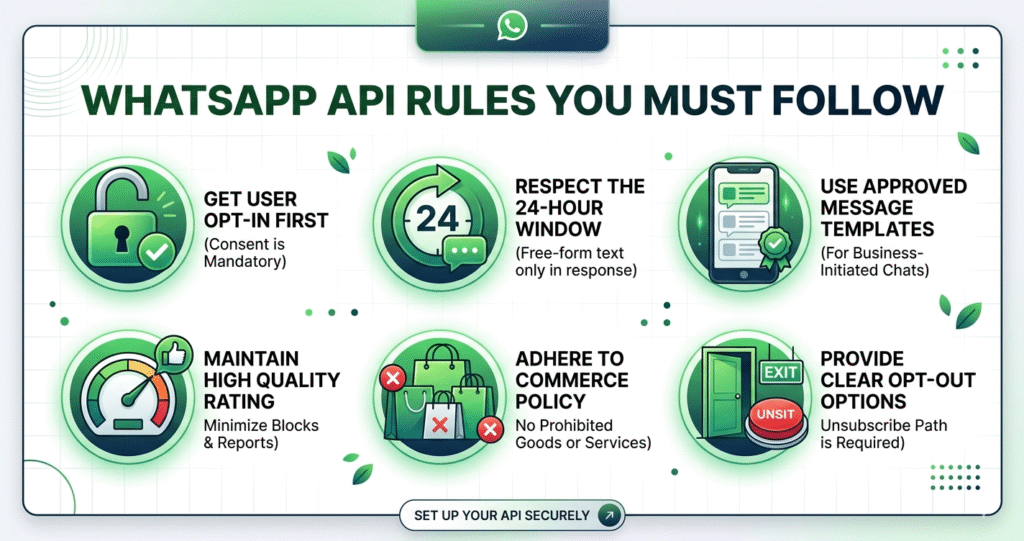 whatsapp api rules you must follow